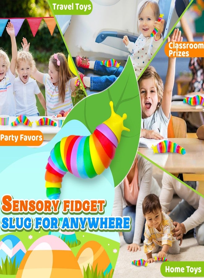Dr.Kbder Valentines Day Gift Kids Toddler, Baby Fidget Slug Sensory Toys Pack 3PCS Airplane Travel Activities Road Trip Car Toy Autism Autistic ASMR Stuff Restaurant Adult ADHD Worm Easter Basket Stuffer - Image 5